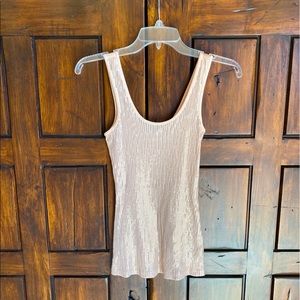 NWOT Express Beige TankTop W/ Sequins